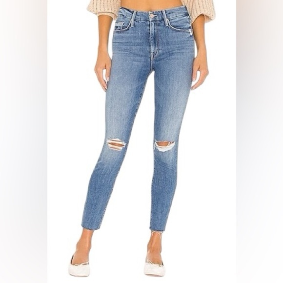 MOTHER The Looker Ankle Fray in Not Cut & Pasted - Picture 1 of 9